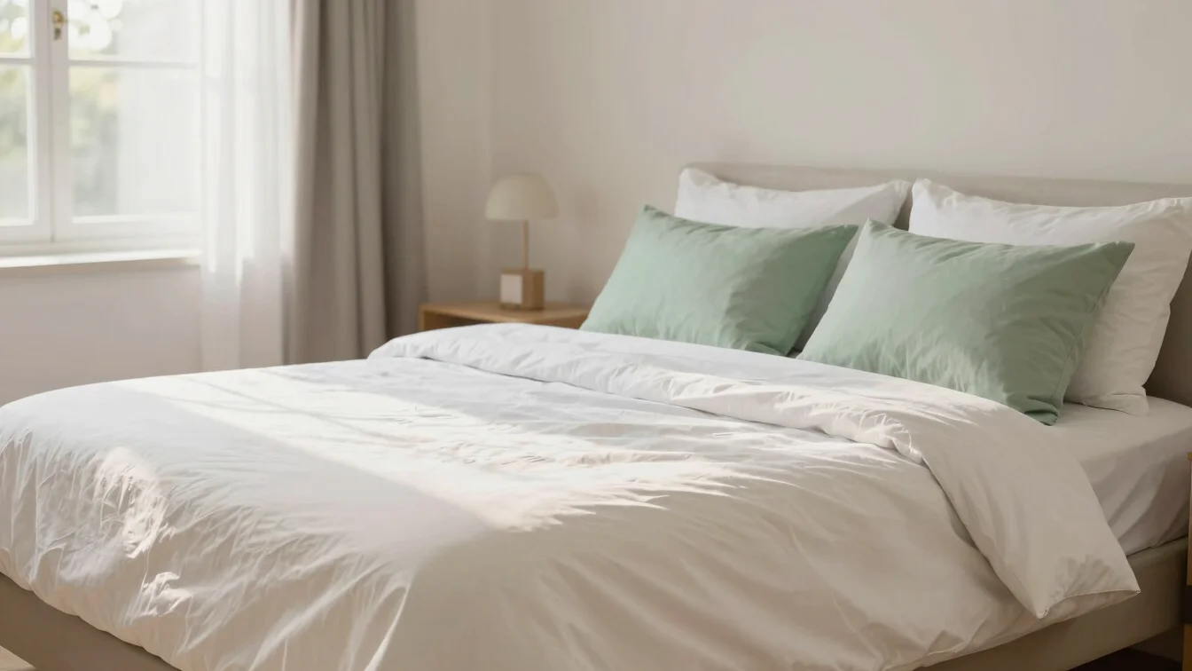 Freshly cleaned bedroom
