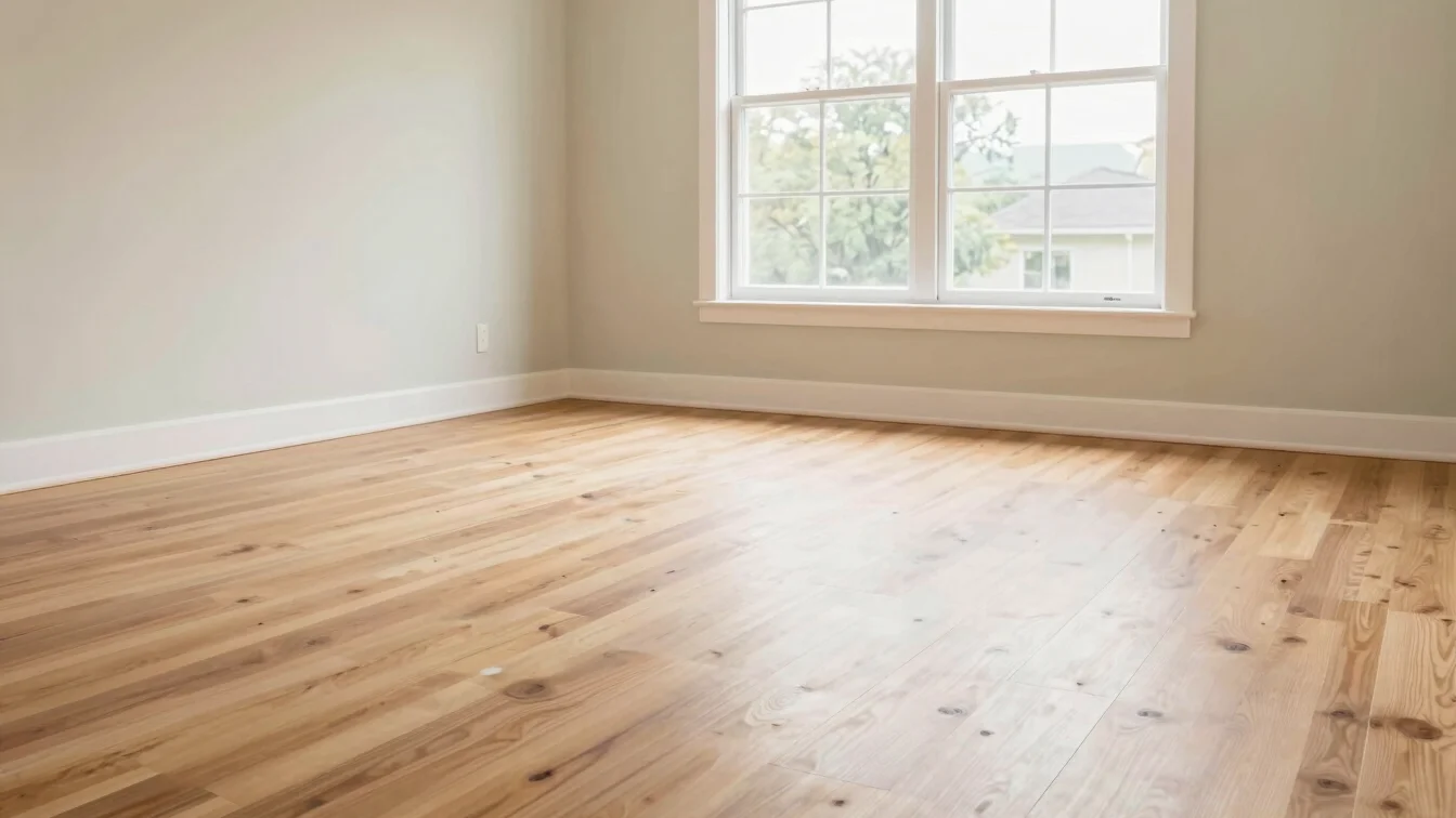 Empty room prepared for moving